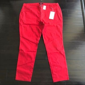 Ashley Stewart Red Denim Jegging